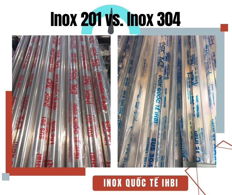 Inox 201 là gì, Inox 304 là gì? So sánh sự khác biệt giữa SUS 201 và SUS 304